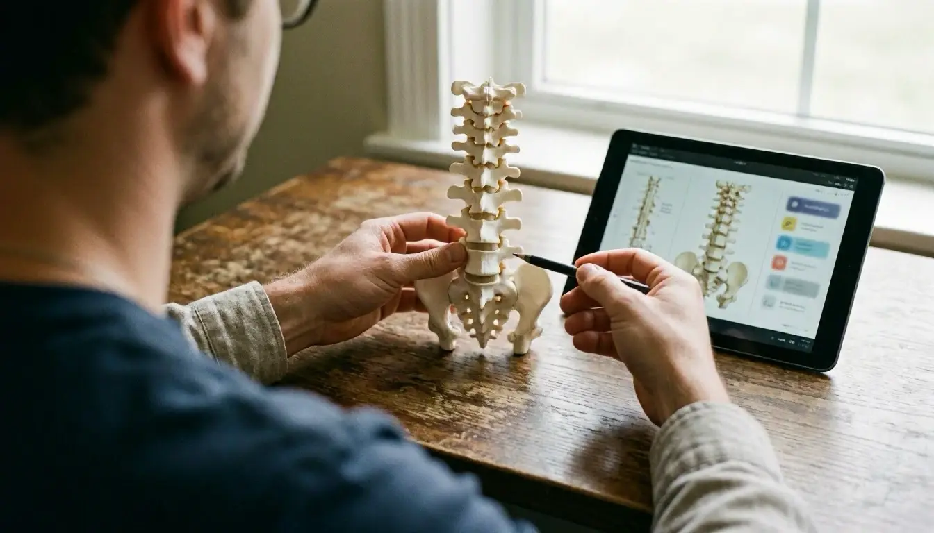 How Lumbar Spine applies to Chiropractor services in Brentwood Estates, United States—practical illustration