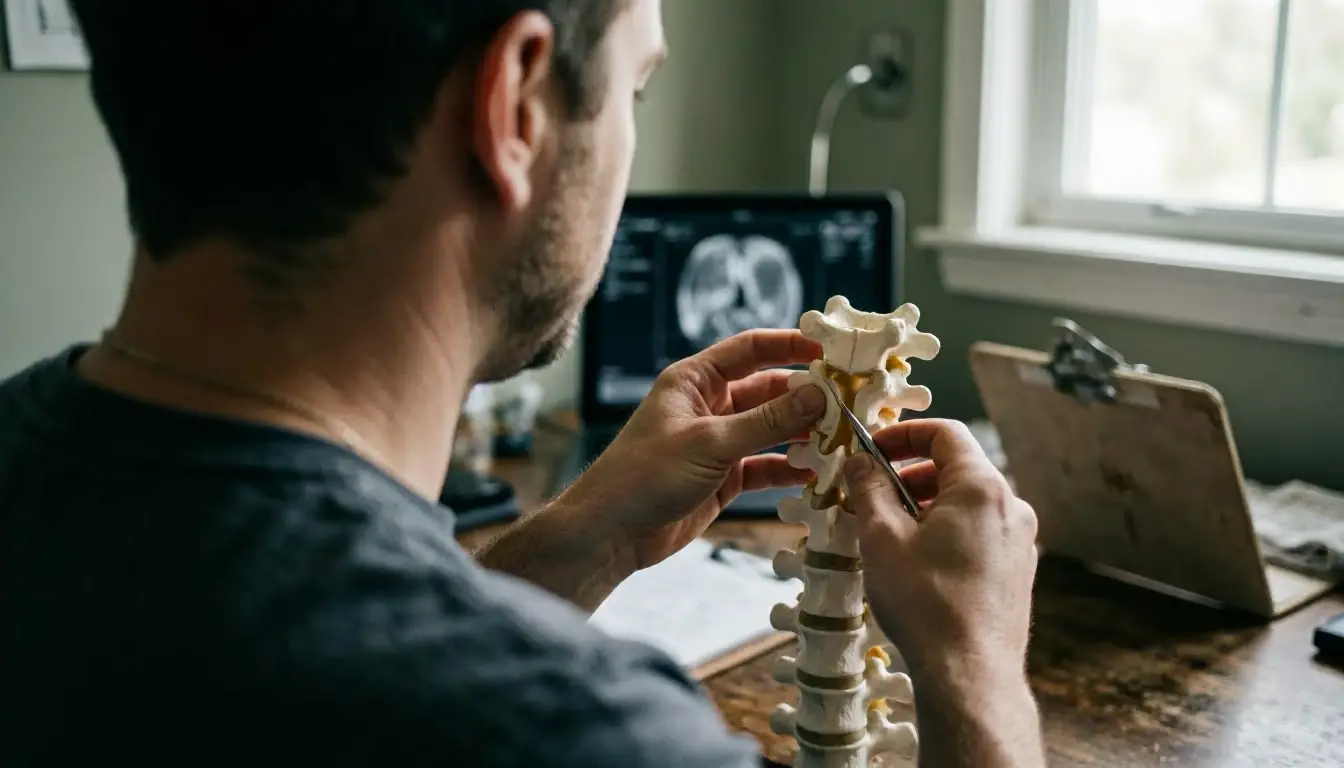Spinal Stenosis in Chiropractor: Spinal Stenosis is a narrowing of the spaces within the spine, which—visual guide
